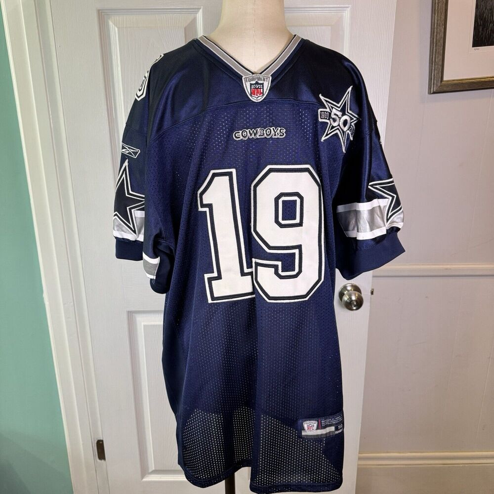 Dallas Cowboys Miles Austin Jersey Mens 50 Reebok On Field 50th Anniversary Sewn